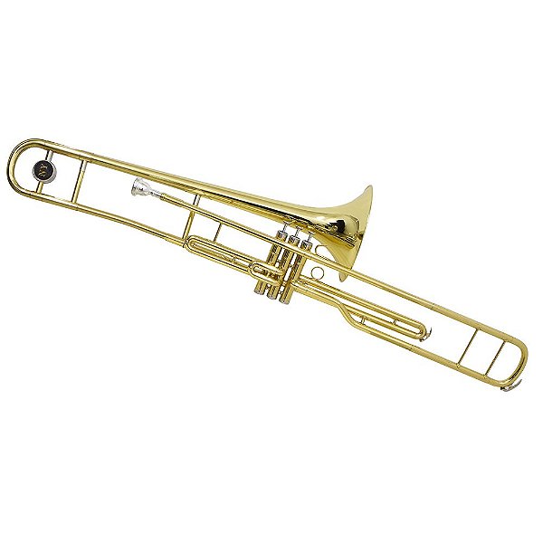 Trombone De Pisto Tb 200p Laqueado Dourado Com Case New York