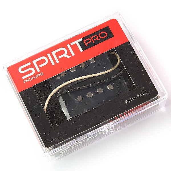 Captador Para Baixo Precision Bass Alnico Preto Spirit PBA