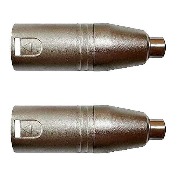 Adaptadores Rca Fêmea P/xlr 3p Macho Niq. Wc 245 Ad 02 Unidades Wireconex