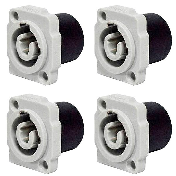 Conector De Ac-out Painel Wc 1833 Out P Gy Pgy Azul Wireconex 04 Unidades