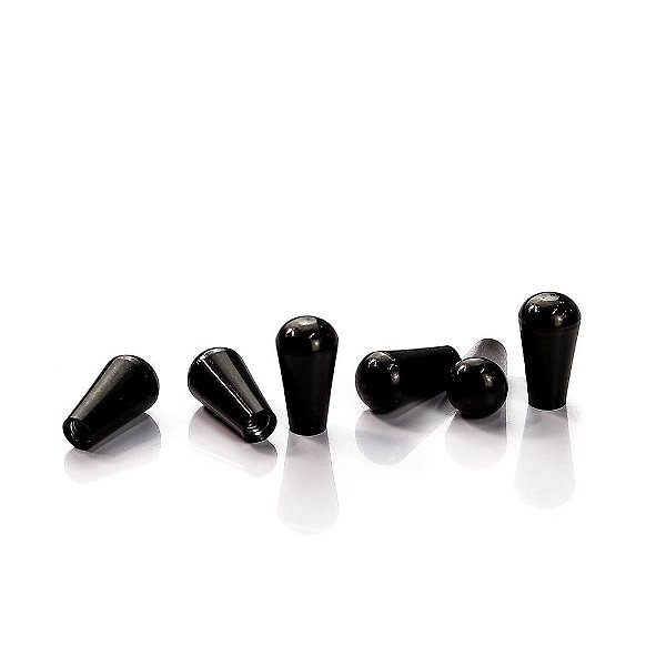 Knob Chaves Seletoras Guitarra (6 Peças) Spirit BTG-M3.5-BK