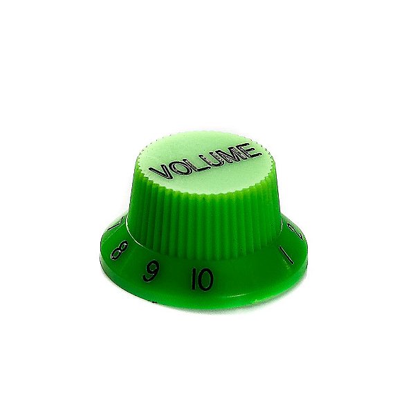 Knob Plástico Instrumentos Volume (6 Peças) Spirit PSVVGREEN