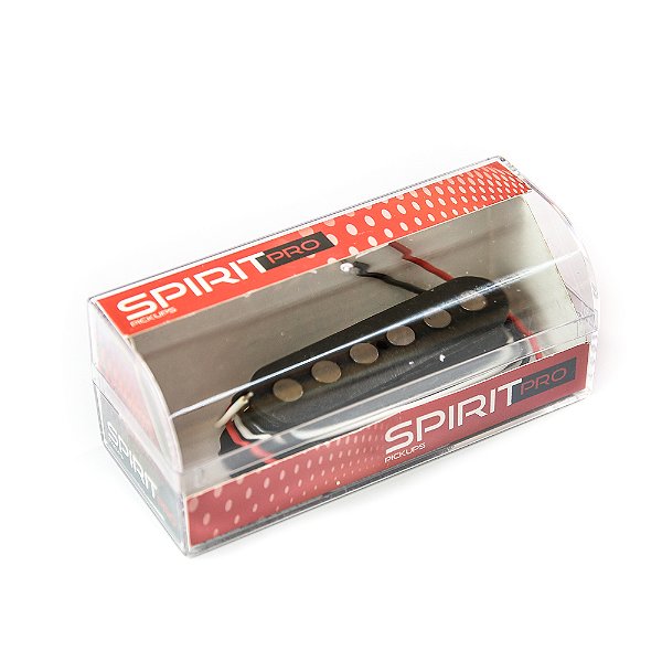 Captador Para Guitarra Single Alnico 5 Preto Spirit KS6-BK