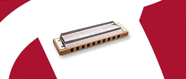 Gaita de Boca Hohner Harmônica Marine Band 1896 Em Dó (C) - Dó