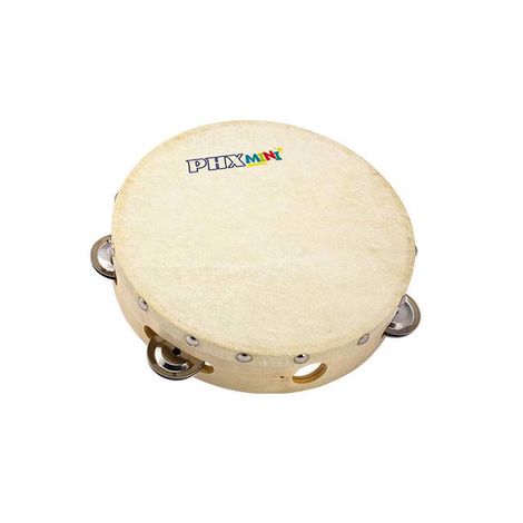 Pandeiro Infantil PHX com Pele Animal 8 Pol TH8-6 com capa
