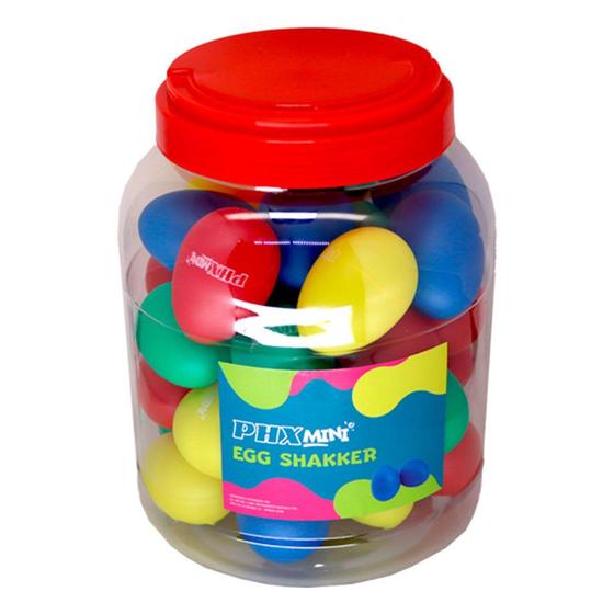 Kit PHX Chocalho Ovinho Ganzar Maraca Colorido - 36 unidades
