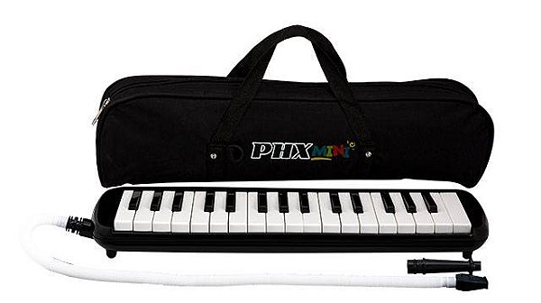 Escaleta PHX Musical 37 Teclas KQ-37 Preta Com Bag