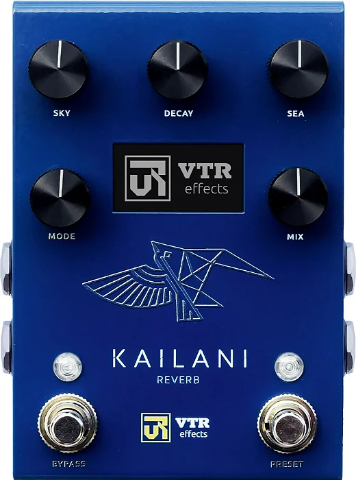 Pedal de Efeito para Guitarra VTR Kailani Reverb Gold Series