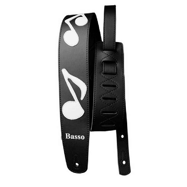 Correia Basso Nm Preto C/nota Musical Branco