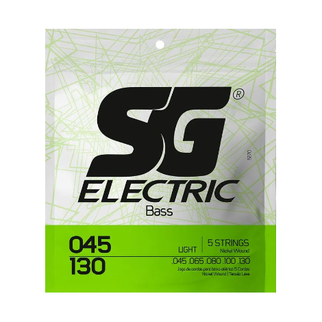 Encordoamento SG 045 para Baixo Niquel 5 Cordas 0.045 - 0.130