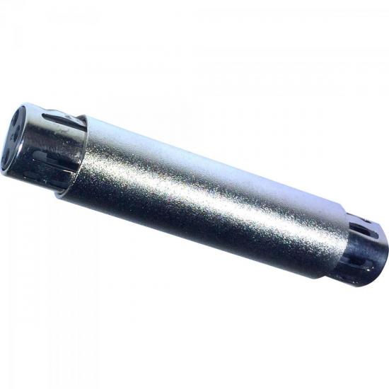 Emenda XLR x XLR em Metal EMCN0001 Prata Storm - PCT / 10