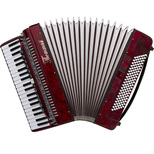 Acordeon 120 Baixos Ta 12020 Vermelho Thommasi