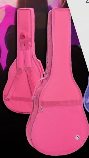 Capa JPG Bag para violão Infantil 3/4 Luxo Nylon 600 Rosa Pink