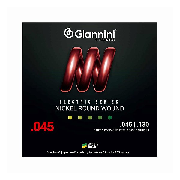 Encordoamento Giannini P/contra Baixo Pesado 0.045 Geebrs/5