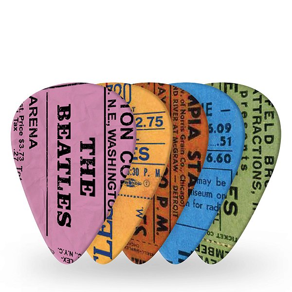 Palheta Celulóide .70mm Beatles 10 Un DAddario 1CWH4-10B11