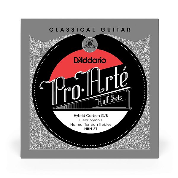 Jogo Cordas Primas Nylon D Addario Pro Arte Carbon HBN-3T