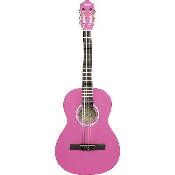 Violão Acústico Infantil De Nylon Para Destros Com Tensor Tcg 360 Rosa Thomaz