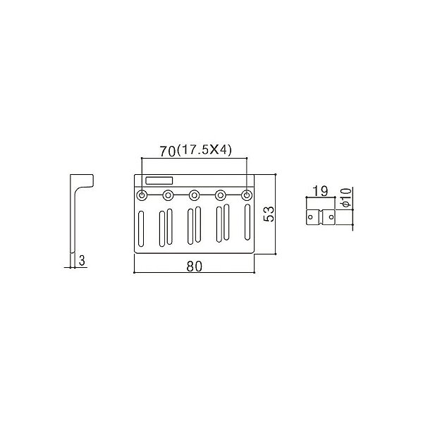 Ponte Para Baixo De 4 Cordas Dourada Gotoh 201B-4 GG