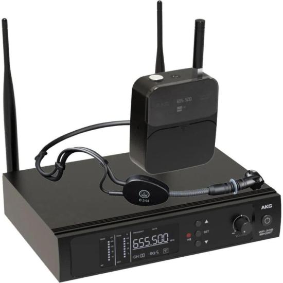 Sistema de Microfone Sem Fio UHF AKG 300 Sport
