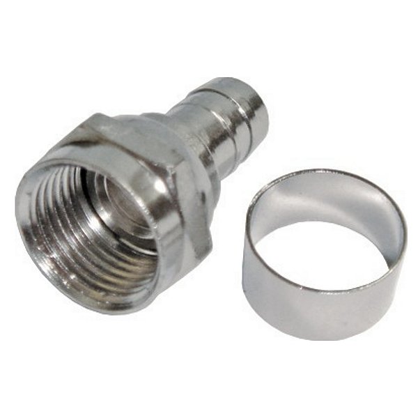 Conector F Rg 6 Com Anel Storm 100 Unidades
