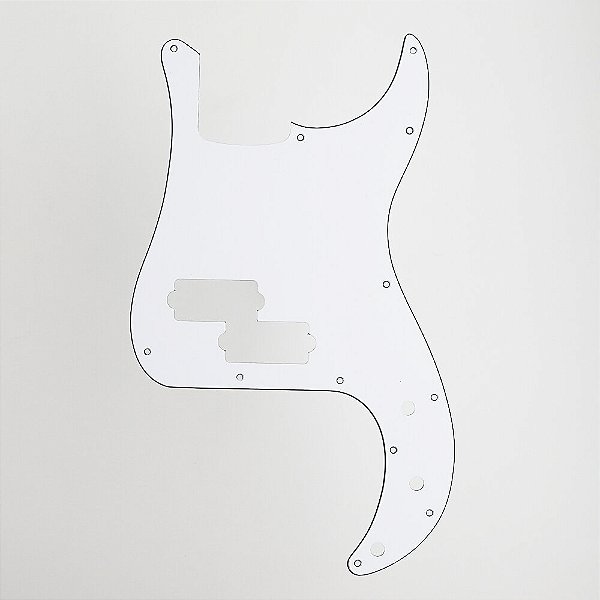 Escudo Para Baixo Precision Bass Branco 3P Spirit 611-WH