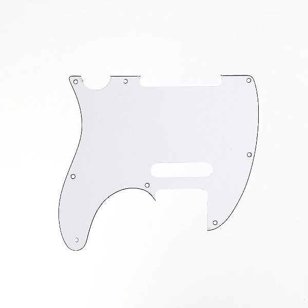 Escudo Para Guitarra Tele 62  Branco 3P Spirit 310-WH