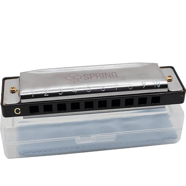 Gaita Spring Diatônica de Boca em Dó SG20C com estojo