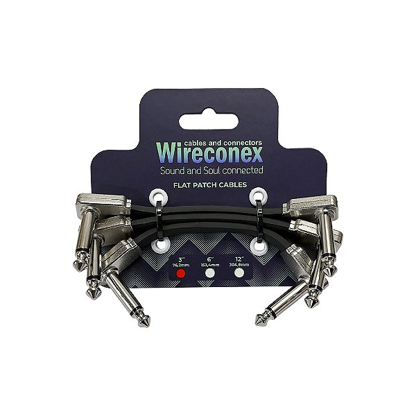 Cabo Flat Para Pedal Wireconex Wfc 3-3 – Emborrachado 3 Polegadas