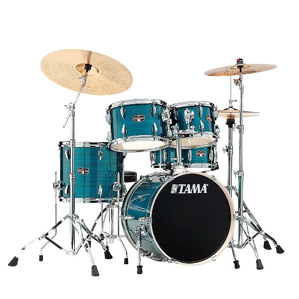 Bateria Completa (5 tambores) Bumbo 18 (Azul HLB) Tama Imperialstar IP58H6W-HLB