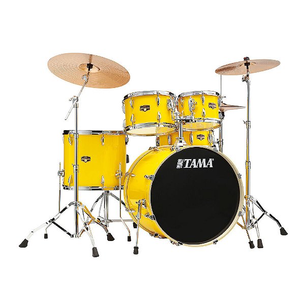 Bateria Completa (5 tambores) Bumbo 22 (Amarela ELY) Tama Imperialstar IP52H6W-ELY