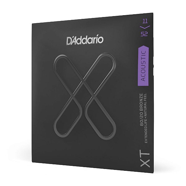 Encordoamento Violão Aço Revestido 11-52 D Addario XTABR1152