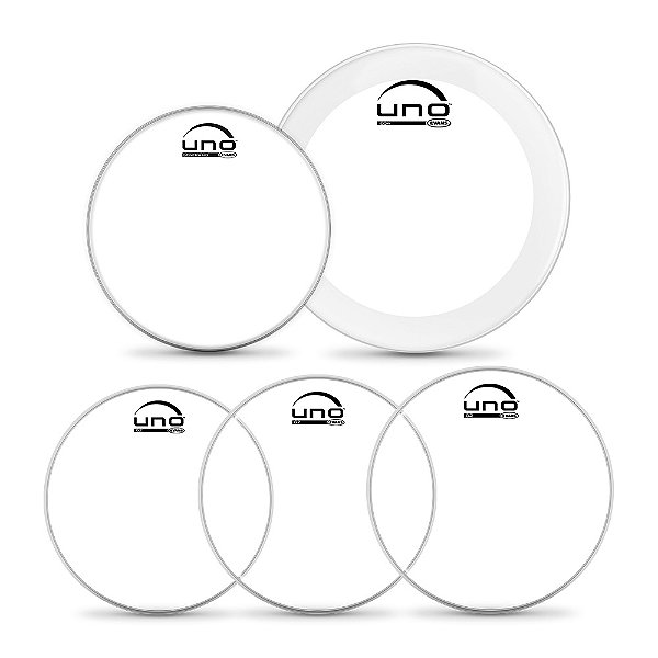 Kit De Peles Fusion Uno By Evans G2 Transparente UPG2CLF20