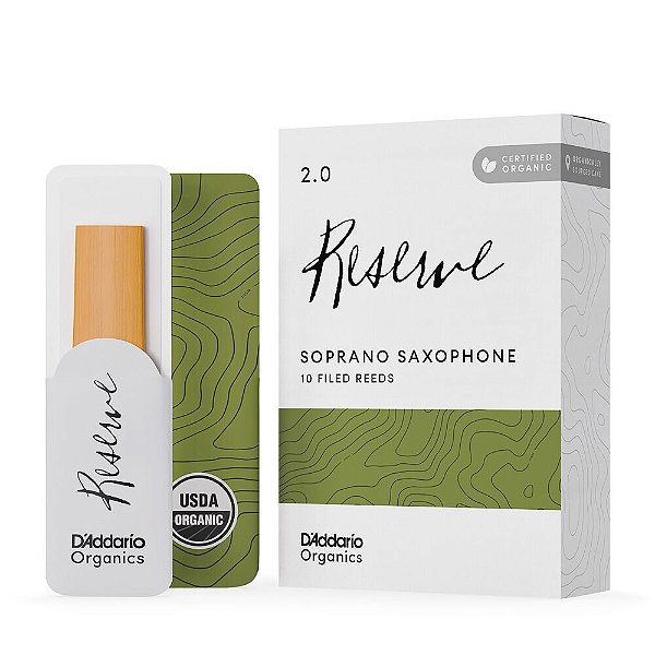 Palheta Sax Soprano (10) DAddario Organic Reserve ODIR1020