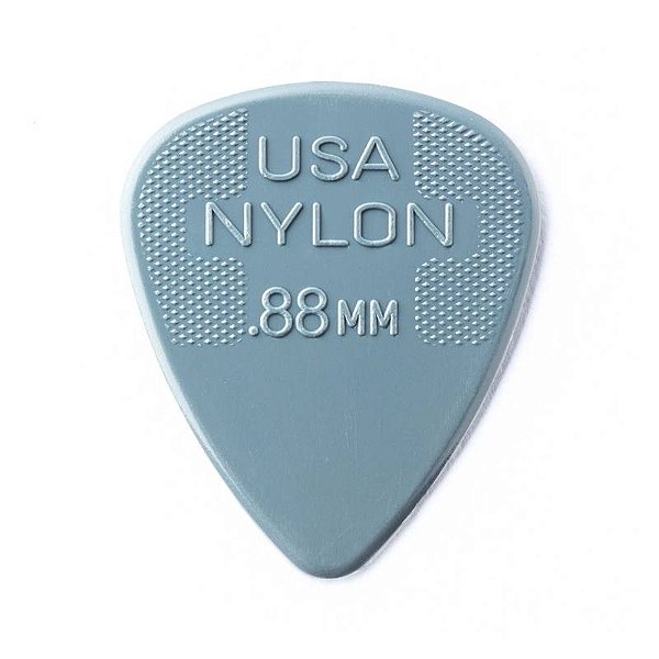 Palheta Nylon Standard 0,88mm Cinza Escuro Pct C/6 44r.88 Dunlop (1982)