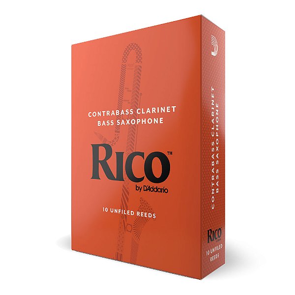Palheta Clarineta Contrabaixo 3.0 (10 Peças) D Addario Rico