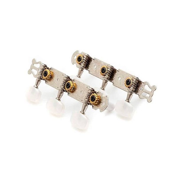 Tarraxa P/violao 3+3 Pino Grosso Tradicional Cromada Dolphin