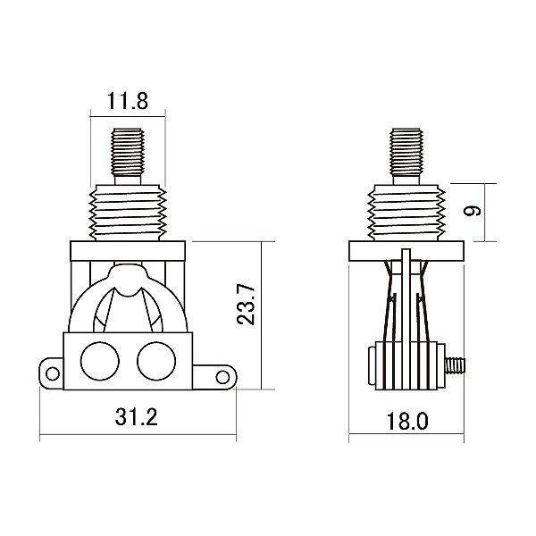 Chave Seletora 3 Posições Les Paul Cromada Hosco YM-T20R