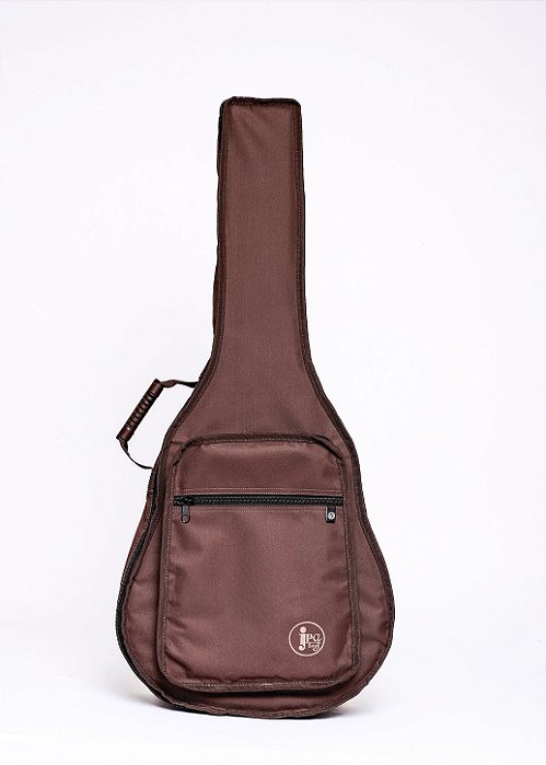Capa JPG Bag para Violão Folk Extra Bolso Cargo Nylon 600 Marrom