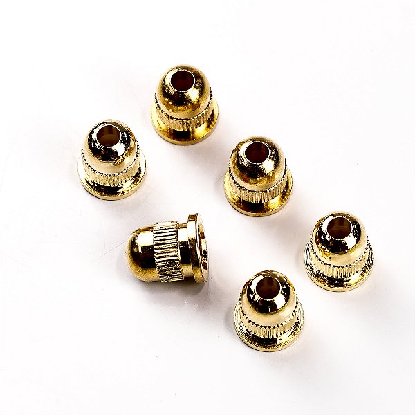 Bucha Fixação Ponte Caixo (6 Unidades) Dourada Spirit WSB-GD