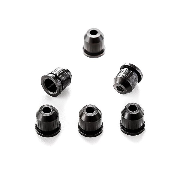 Bucha Passa Corda Preta (6 Peças) Spirit Spirit JTE-BK