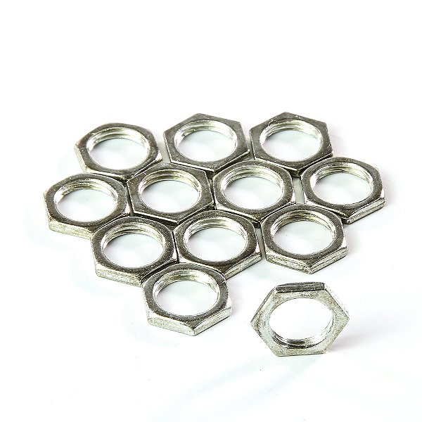 Porca Jack/Pots M10.0 Niquelada (12 Peças) Spirit M10-POT-NI