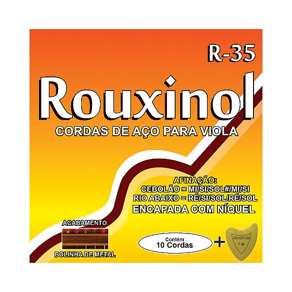 Encordoamento Para Viola Máxima (Bolinha) Rouxinol R35