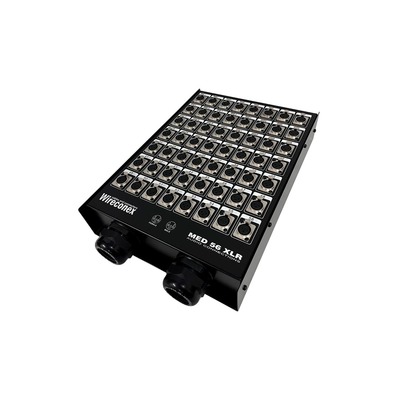 Med2 56 2sncc - Painel 56 Furacoes Xlr Com Conectores C/ 2 Saídas Wireconex