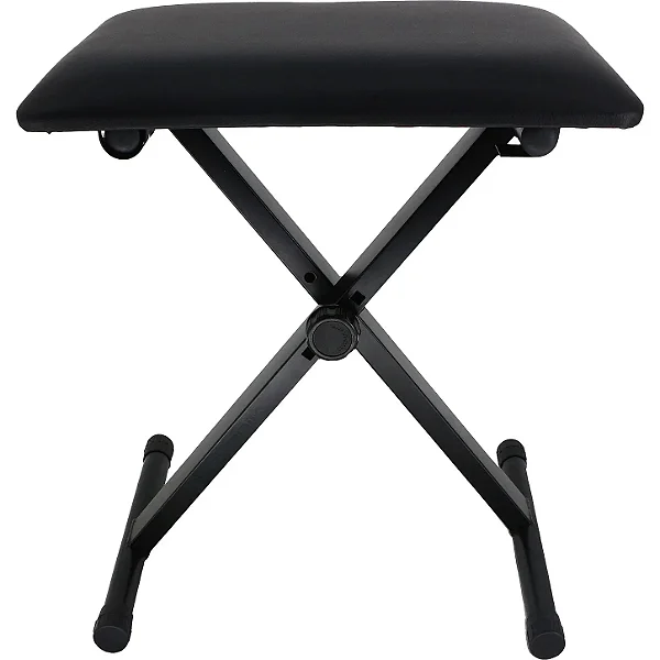 Banqueta Hayonik Banco Dobrável Ajustável para Piano e Teclado Preta BT500