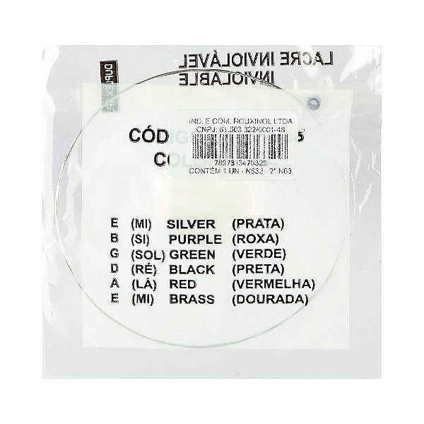 Corda Avulsa Guitarra 2 NIG Nickel Aço Carbono (.011) N-632