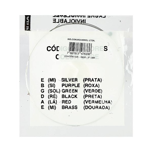 Corda Avulsa Guitarra 3 NIG Nickel Aço Carbono (.016) N-633