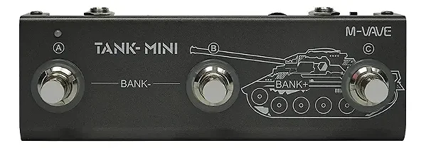 M-Vave Tank Mini Pedaleira De Guitarra Multiefeitos Recarregável
