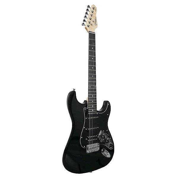 Guitarra Giannini Elétrica com Efeitos G-101 NEOFX Black  Bluetooth e Saída para Fone