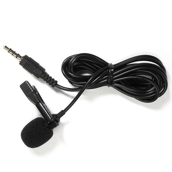 Microfone De Lapela P2 Stereo 1,5m Storm