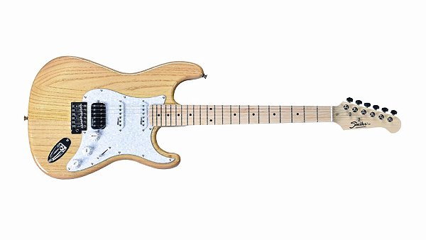 Guitarra Shelter Strato SSW Ash Pro HSS Wilkinson Cor Natural (NA)